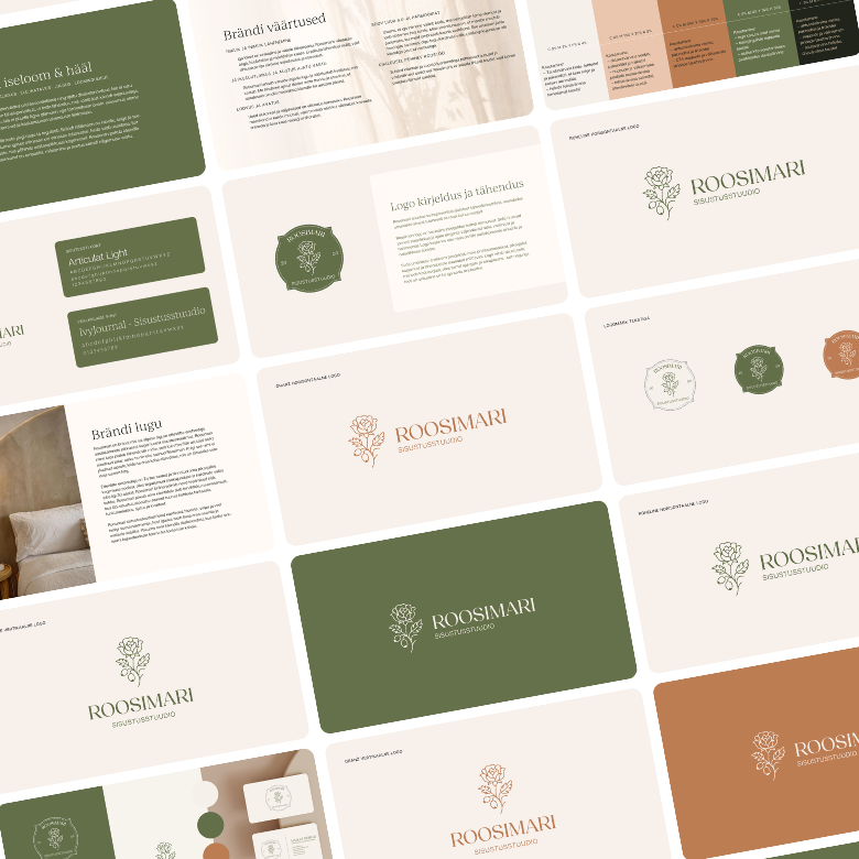 Logo disaini lehele kujundused